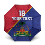 Custom Afro Haiti Football Umbrella Les Grenadiers