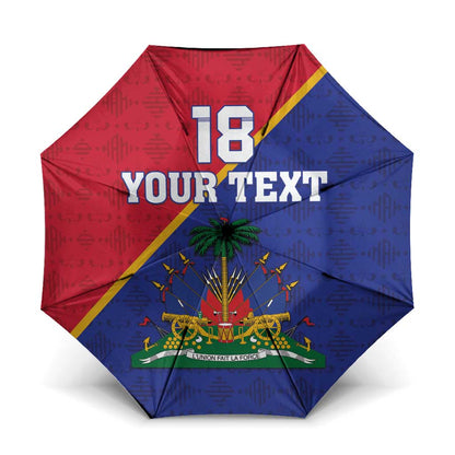 Custom Afro Haiti Football Umbrella Les Grenadiers