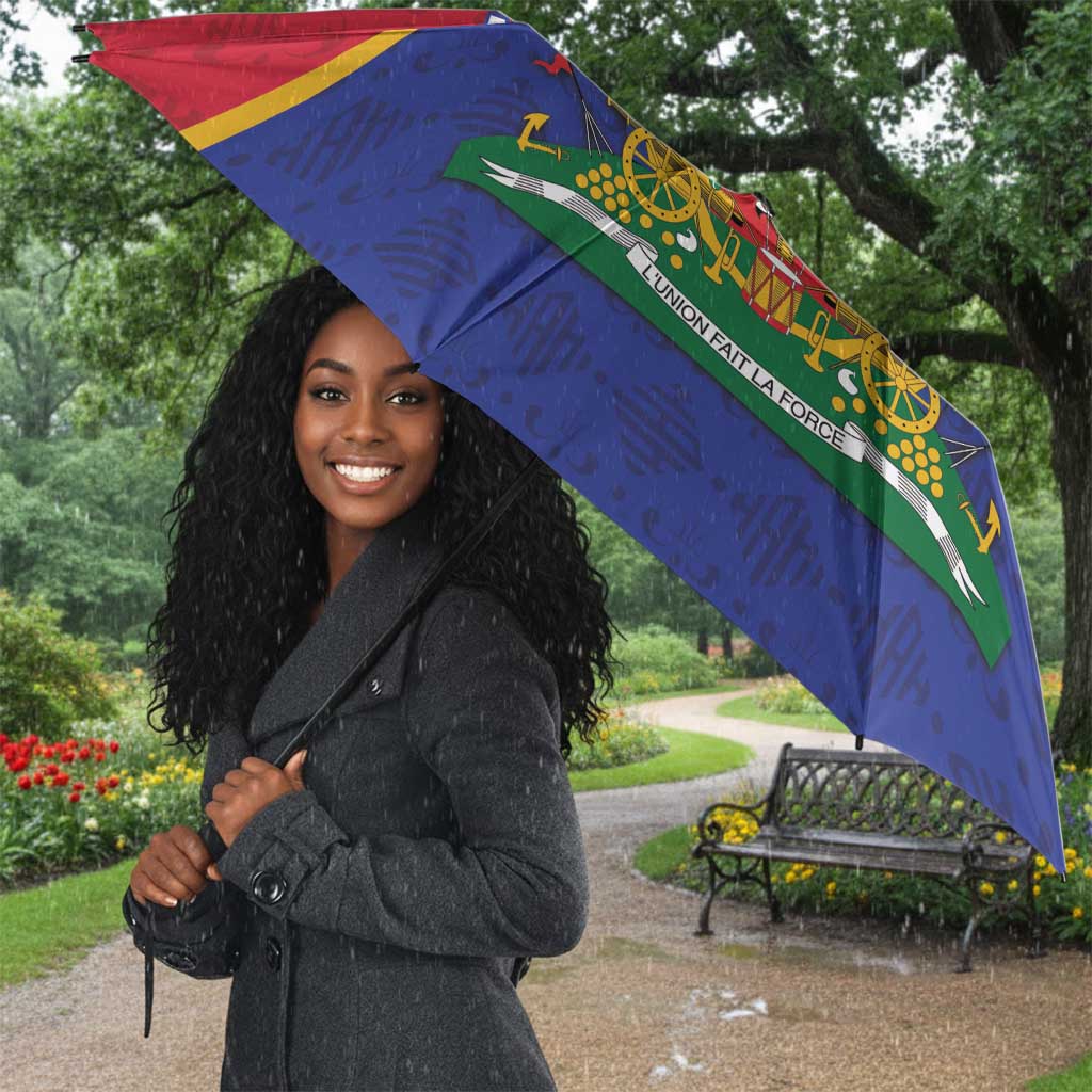 Custom Afro Haiti Football Umbrella Les Grenadiers
