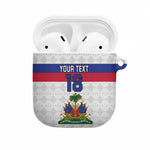 Custom Afro Haiti Football AirPods Case Ekip Foutbol Ayiti