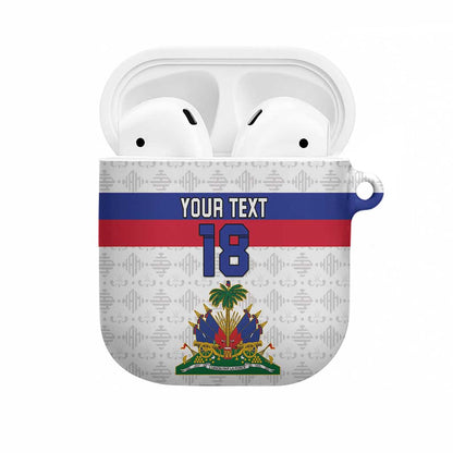 Custom Afro Haiti Football AirPods Case Ekip Foutbol Ayiti
