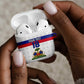 Custom Afro Haiti Football AirPods Case Ekip Foutbol Ayiti