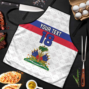 Custom Afro Haiti Football Apron Ekip Foutbol Ayiti