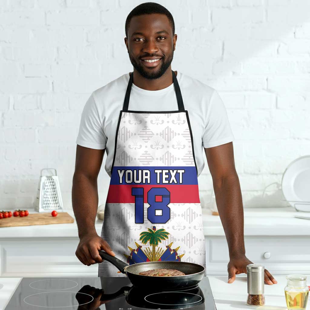 Custom Afro Haiti Football Apron Ekip Foutbol Ayiti