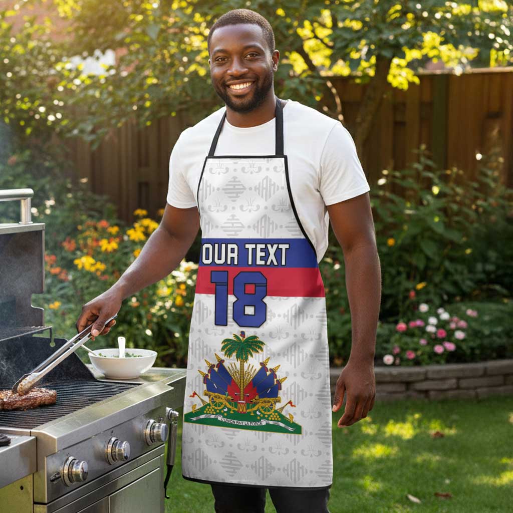 Custom Afro Haiti Football Apron Ekip Foutbol Ayiti