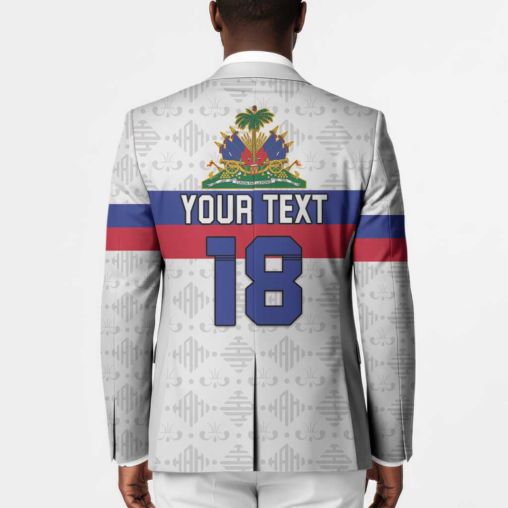 Custom Afro Haiti Football Blazer Ekip Foutbol Ayiti