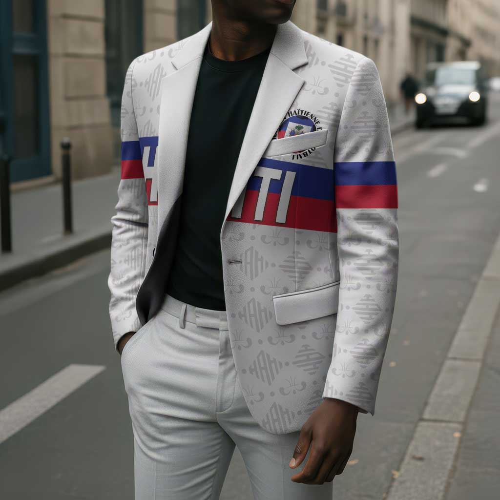 Custom Afro Haiti Football Blazer Ekip Foutbol Ayiti