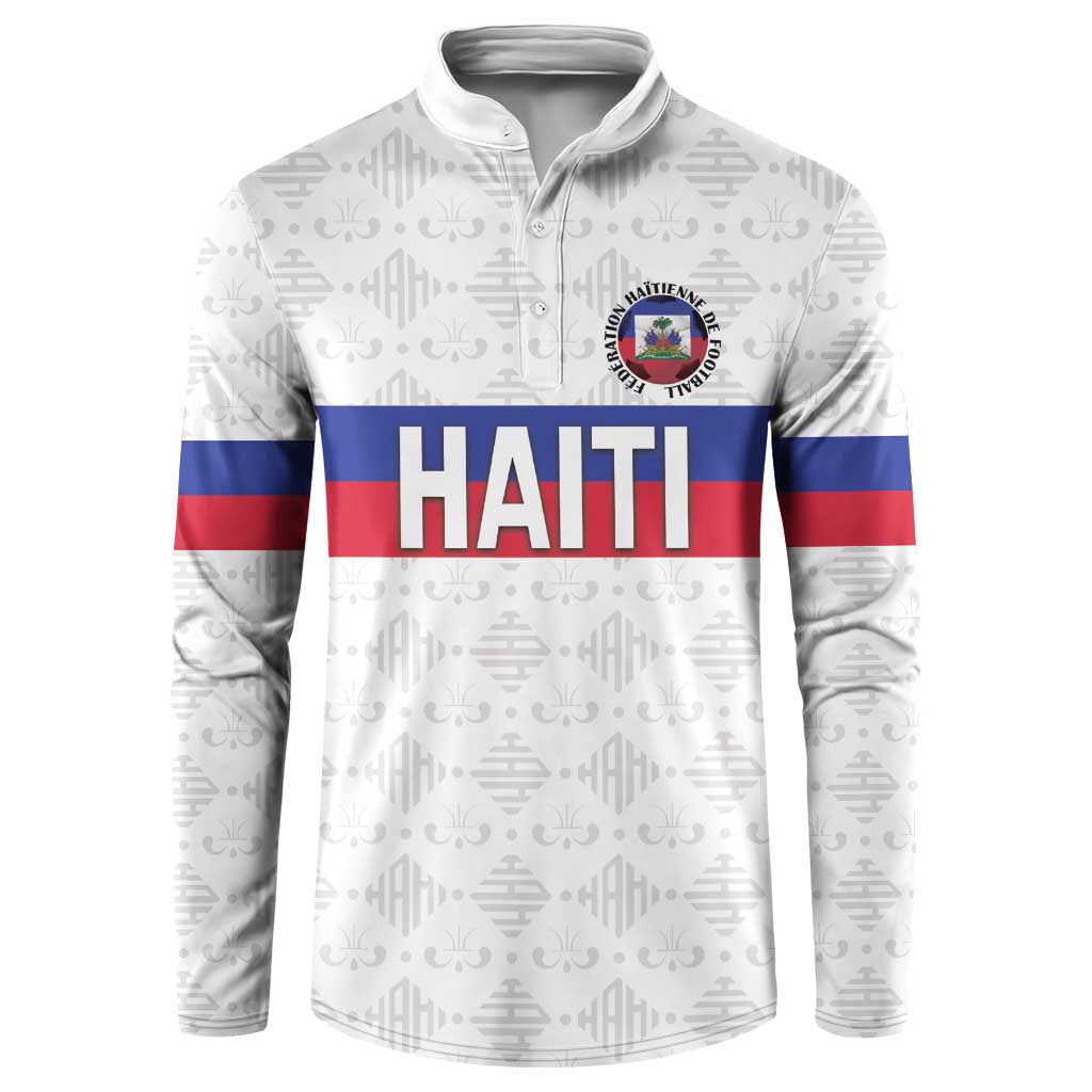 Custom Afro Haiti Football Button Sweatshirt Ekip Foutbol Ayiti