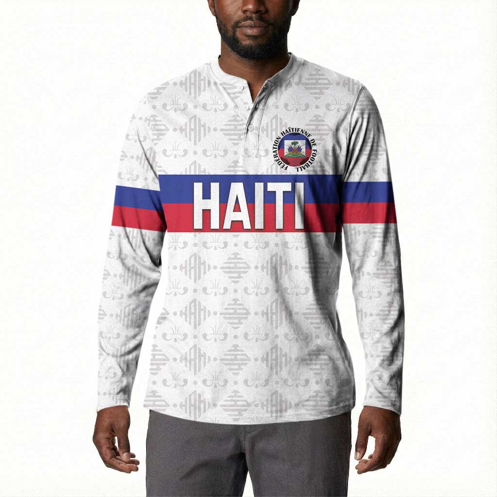 Custom Afro Haiti Football Button Sweatshirt Ekip Foutbol Ayiti