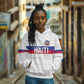 Custom Afro Haiti Football Hoodie Ekip Foutbol Ayiti - African Pride