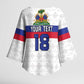 Custom Afro Haiti Football Kimono Sleeve Blouse Ekip Foutbol Ayiti