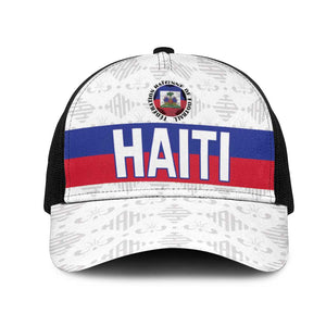 Afro Haiti Football Mesh Trucker Cap Ekip foutbol Ayiti - African Pride