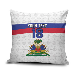 Custom Afro Haiti Football Pillow Cover Ekip Foutbol Ayiti