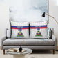 Custom Afro Haiti Football Pillow Cover Ekip Foutbol Ayiti