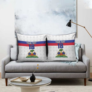 Custom Afro Haiti Football Pillow Cover Ekip Foutbol Ayiti