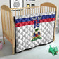 Custom Afro Haiti Football Quilt Ekip Foutbol Ayiti - African Pride