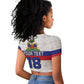 Custom Afro Haiti Football Raglan Cropped T shirt Ekip Foutbol Ayiti - African Pride