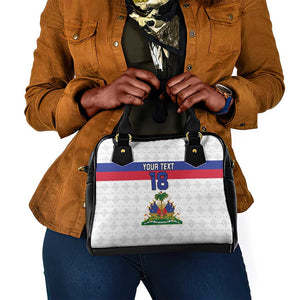 Custom Afro Haiti Football Shoulder Handbag Ekip Foutbol Ayiti - African Pride