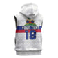 Custom Afro Haiti Football Sleeveless Hoodie Ekip Foutbol Ayiti - African Pride