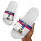 Custom Afro Haiti Football Slide Sandals Ekip Foutbol Ayiti