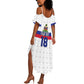 Custom Afro Haiti Football Summer Maxi Dress Ekip Foutbol Ayiti - African Pride
