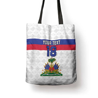 Custom Afro Haiti Football Tote Bag Ekip Foutbol Ayiti