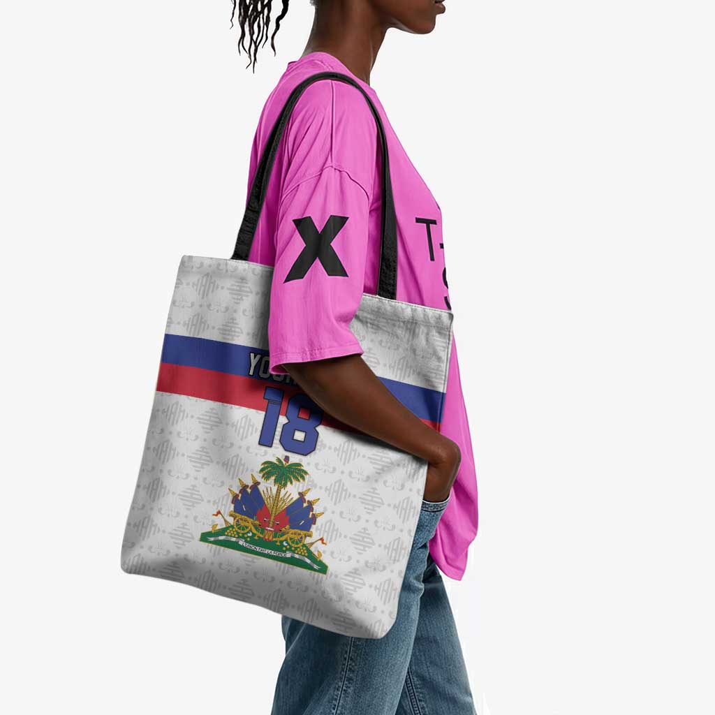 Custom Afro Haiti Football Tote Bag Ekip Foutbol Ayiti