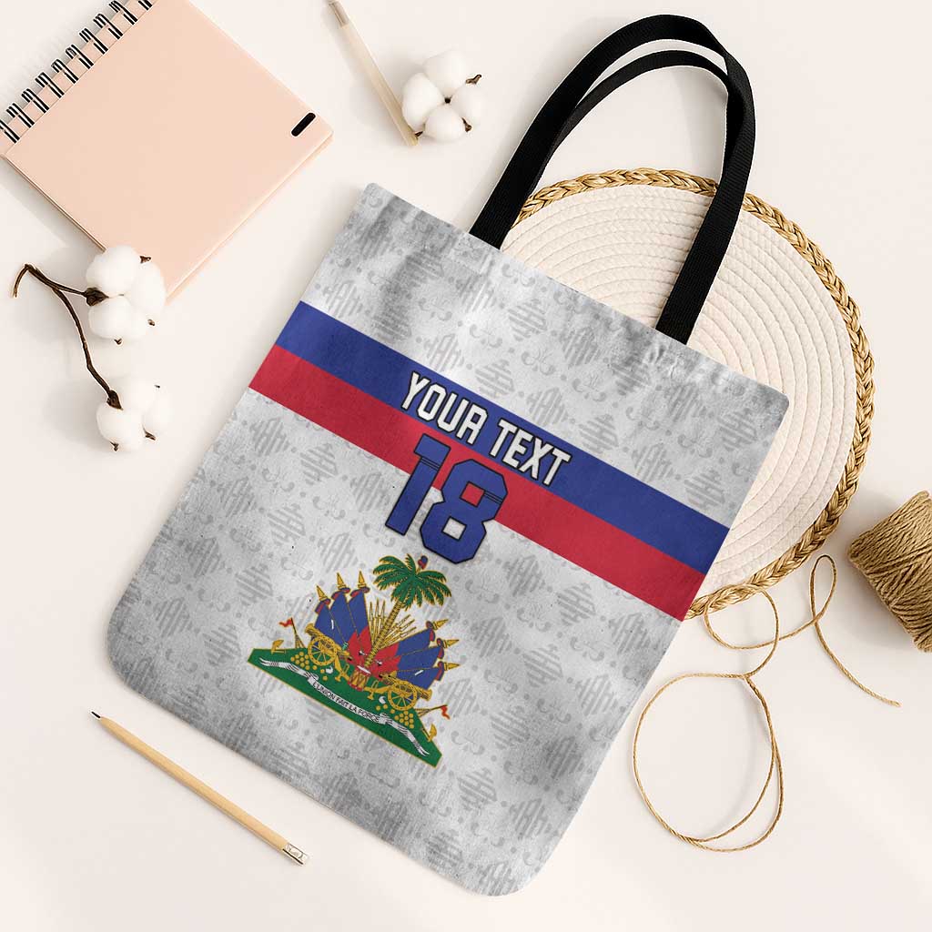 Custom Afro Haiti Football Tote Bag Ekip Foutbol Ayiti