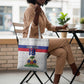 Custom Afro Haiti Football Tote Bag Ekip Foutbol Ayiti