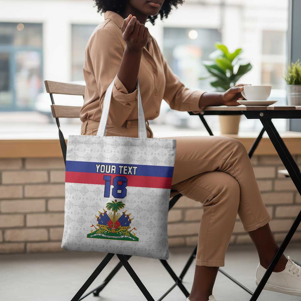 Custom Afro Haiti Football Tote Bag Ekip Foutbol Ayiti