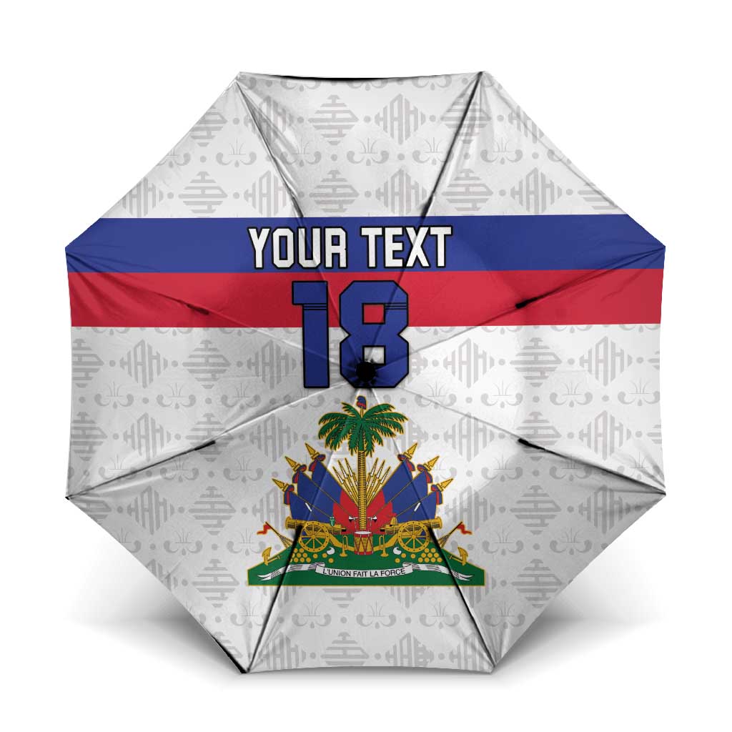 Custom Afro Haiti Football Umbrella Ekip Foutbol Ayiti