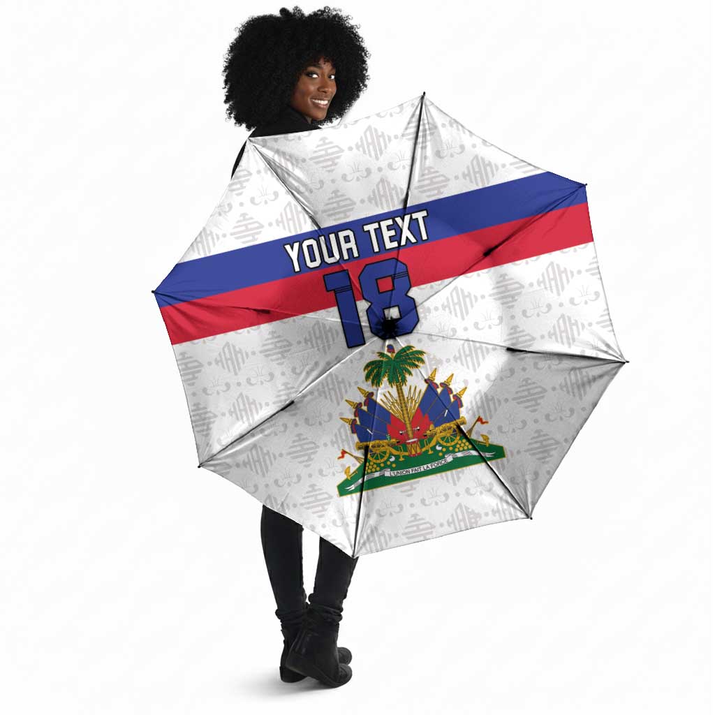 Custom Afro Haiti Football Umbrella Ekip Foutbol Ayiti