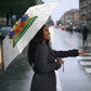 Custom Afro Haiti Football Umbrella Ekip Foutbol Ayiti