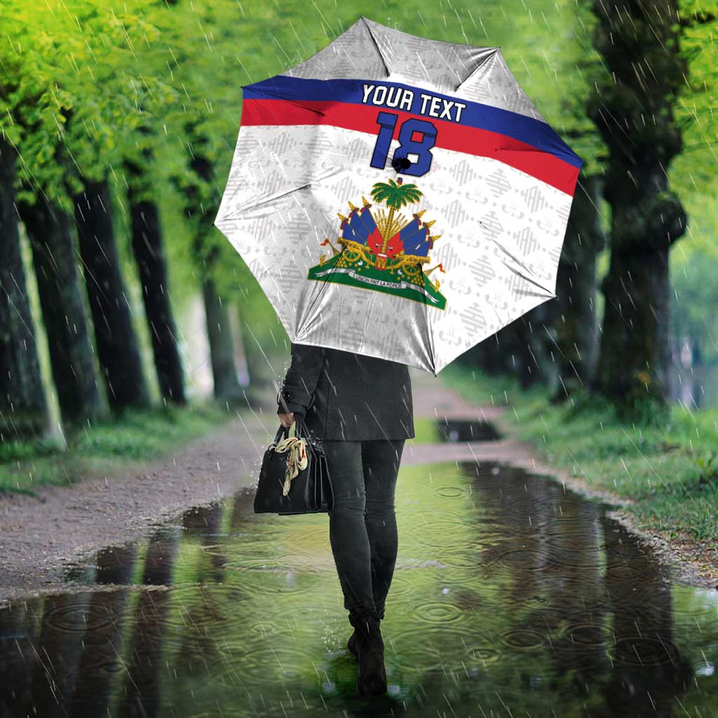Custom Afro Haiti Football Umbrella Ekip Foutbol Ayiti
