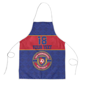 Custom Afro Haiti Football Apron Le Rouge et Bleu Sporty Style