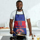 Custom Afro Haiti Football Apron Le Rouge et Bleu Sporty Style