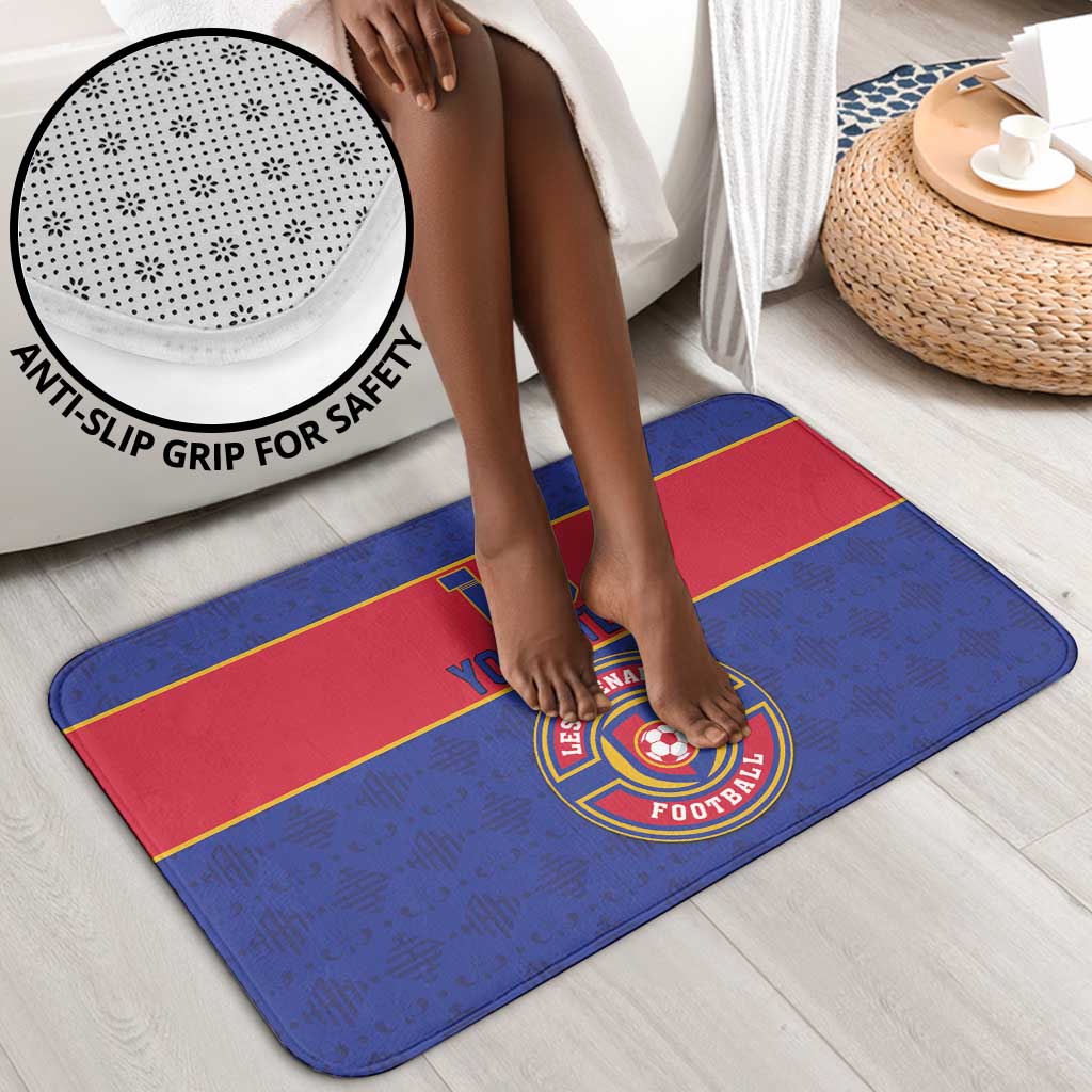 Custom Afro Haiti Football Bathroom Set Le Rouge et Bleu Sporty Style