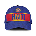 Afro Haiti Football Classic Cap Le Rouge et Bleu Sporty Style - African Pride