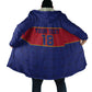 Custom Afro Haiti Football Cloak Le Rouge et Bleu Sporty Style