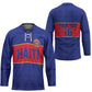 Custom Afro Haiti Football Hockey Jersey Le Rouge et Bleu Sporty Style