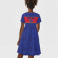 Custom Afro Haiti Football Kid Short Sleeve Dress Le Rouge et Bleu Sporty Style - African Pride