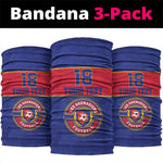 Custom Afro Haiti Football Neck Gaiter Le Rouge et Bleu Sporty Style - African Pride