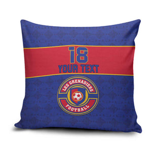 Custom Afro Haiti Football Pillow Cover Le Rouge et Bleu Sporty Style
