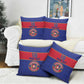 Custom Afro Haiti Football Pillow Cover Le Rouge et Bleu Sporty Style