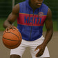Custom Afro Haiti Football Sleeveless Zip Hoodie Le Rouge et Bleu Sporty Style - African Pride