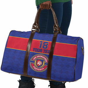 Custom Afro Haiti Football Travel Bag Le Rouge et Bleu Sporty Style