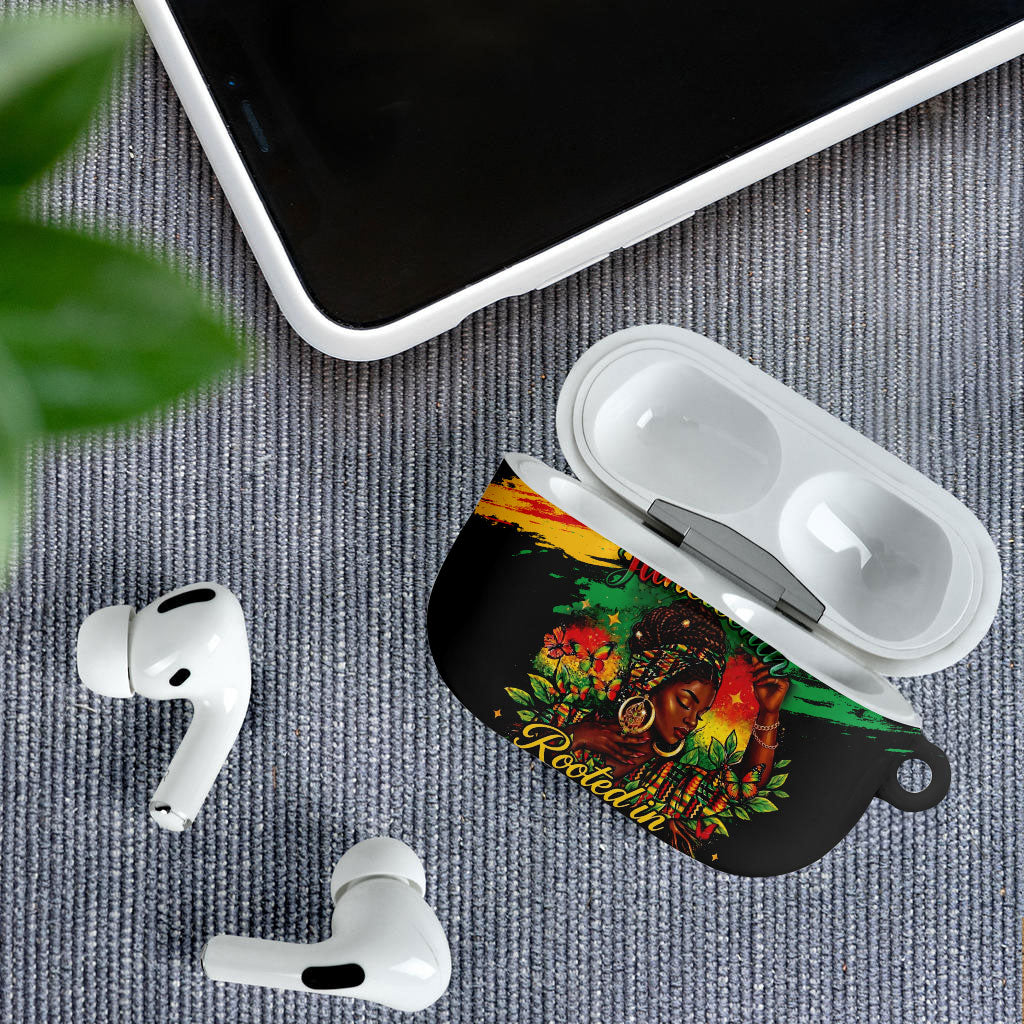 Juneteenth Rooted in Freedom AirPods Case Black Pride African Queen