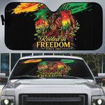 Juneteenth Rooted in Freedom Auto Sun Shade Black Pride African Queen