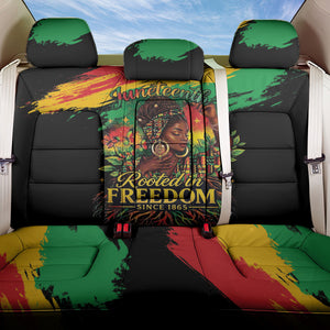Juneteenth Rooted in Freedom Back Car Seat Cover Black Pride African Queen