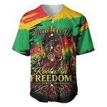 Juneteenth Rooted in Freedom Baseball Jersey Black Pride African Queen